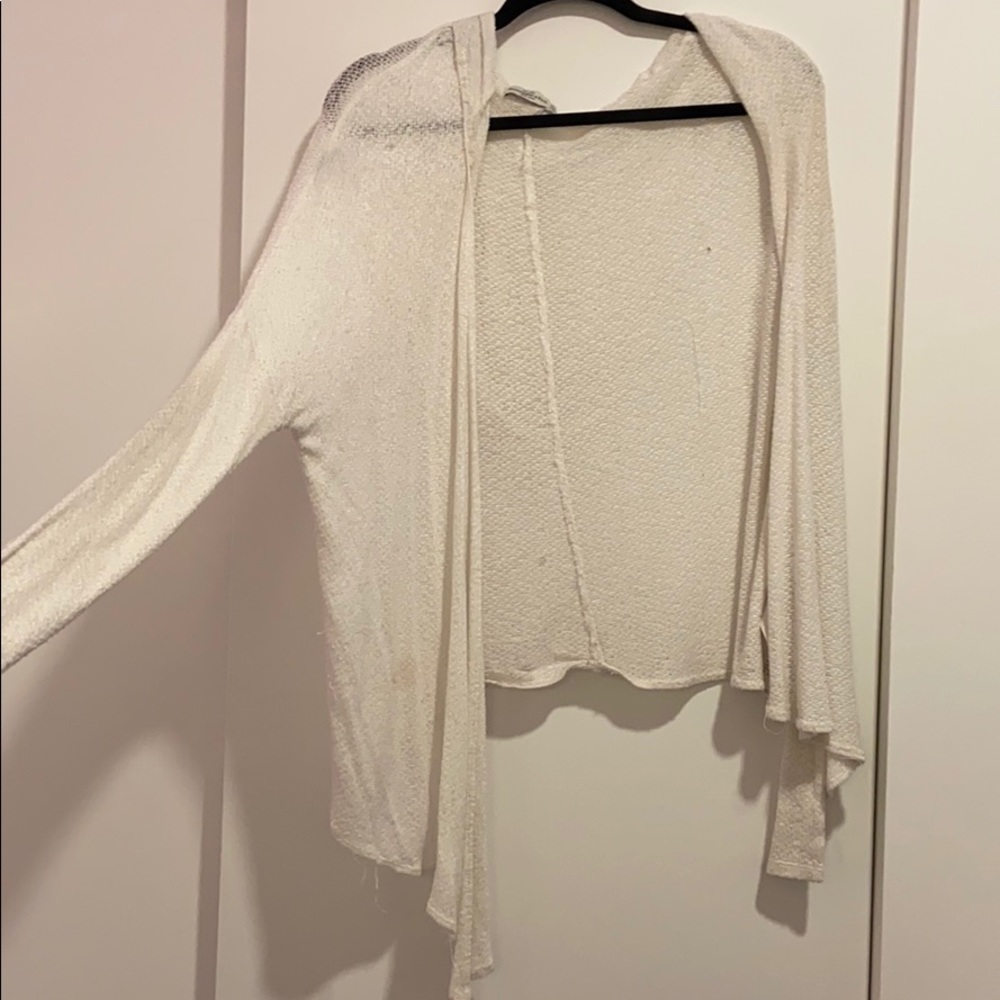 Abercrombie light weight cardigan with a hood